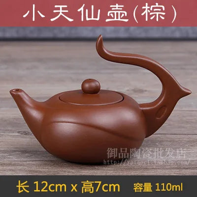 Yixing Genuine Special Teapot Famous Handmade Teapot Tea Set Zhu Mud Modern Art Small Fairy Pot 3 Styles 110ml Tea Pot