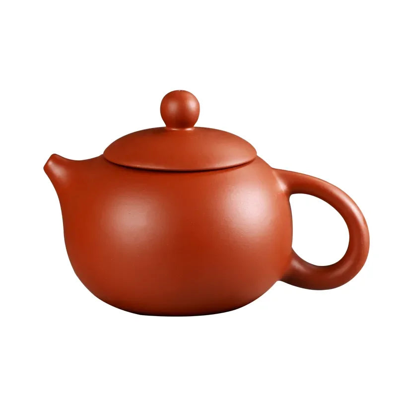 Yixing-Genuine Zisha Pot, Ball Hole, Xi Shi Pot, Handmade Clay Teapot, Large Capacity, Household Kettle, 430ml