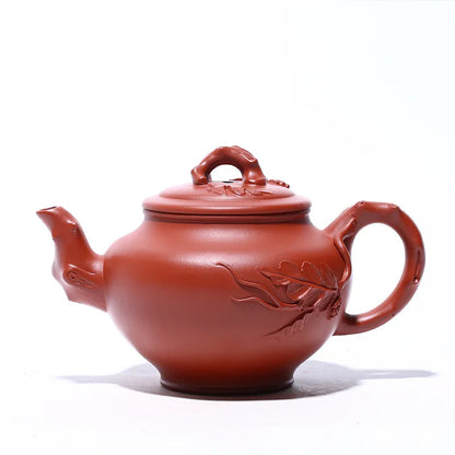 Yixing Handmade Kung-Fu Teaware, Purple Clay Drinkware, Primula Pot Tea Set, Zisha Teapot, Famous Handmade Vermilion, Puer