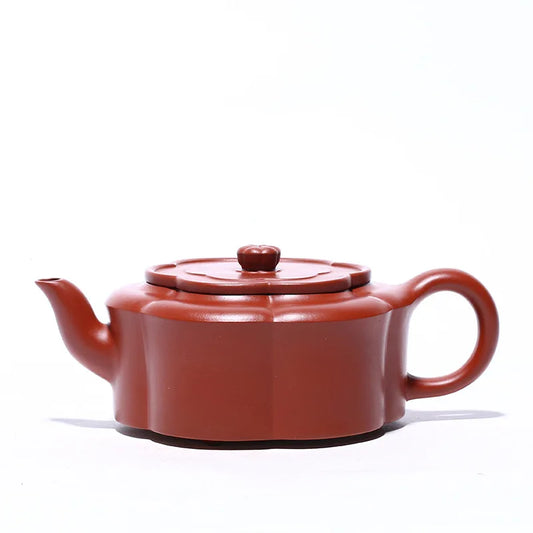 Yixing Handmade Kung-Fu Teaware, Purple Clay Drinkware, Raw Mine Dahongpao Linghua Zhoupan Teapot, Zisha Teapot, Handmade Pot