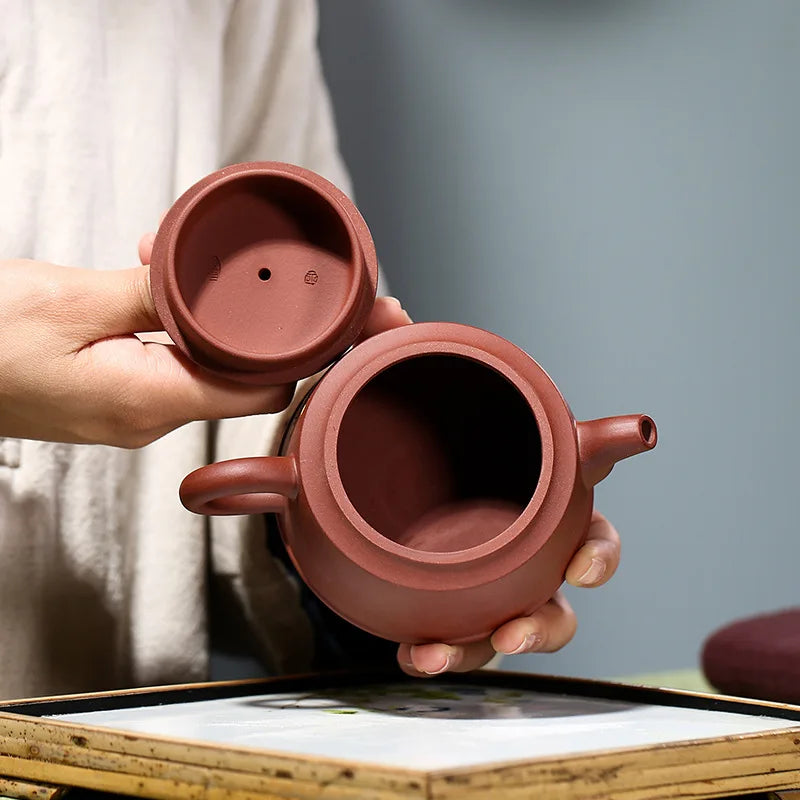 Yixing Handmade Pot, Kung-Fu Teaware, Purple Clay Drinkware for Puer Green Black Chinese Tea Meihua Dezhong