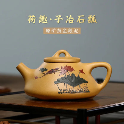 Yixing Handmade Pot, Kung-Fu Teaware, Purple Clay Drinkware for Puer Green and Black Chinese Tea, Zisha, Free Shipping