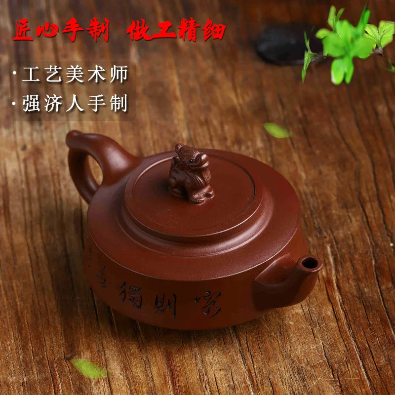 Yixing Handmade Purple Clay Pot Collection Old Yixing Clay Certificate Complete and Dedicated Easy to Pack Pulp and Water