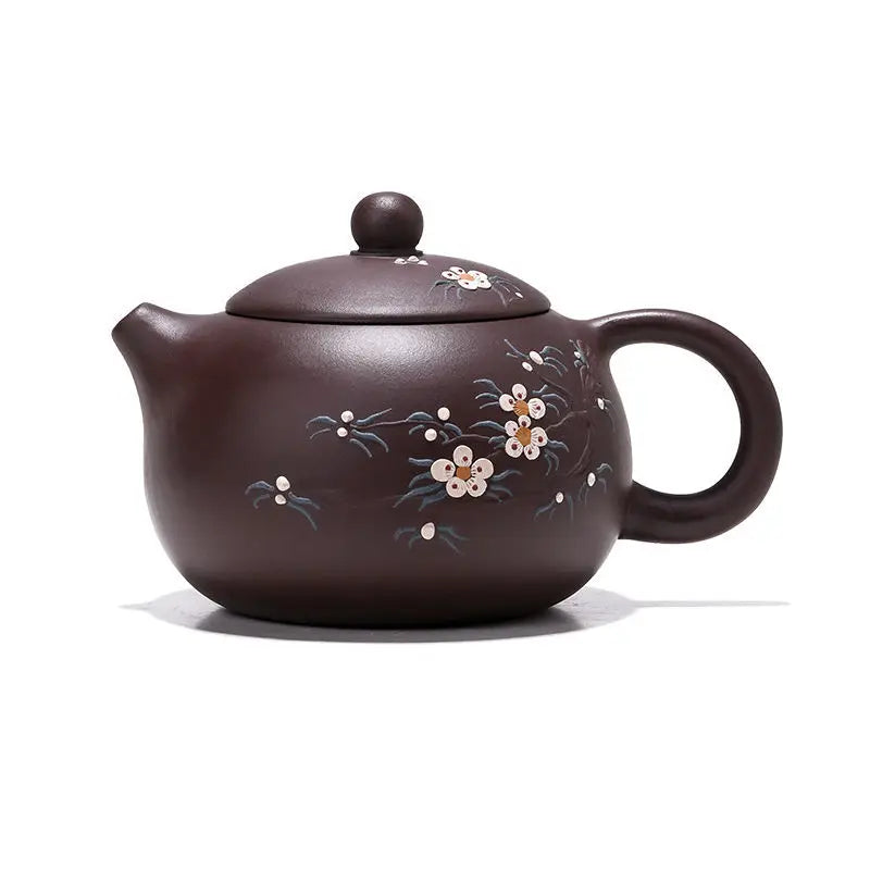 Yixing-Handmade Purple Clay Pot, Kong Fu Teapot, Old Purple Clay, Xi Shi Household Set, Zisha Drinkware Green