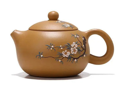 Yixing-Handmade Purple Clay Pot, Kong Fu Teapot, Old Purple Clay, Xi Shi Household Set, Zisha Drinkware Green