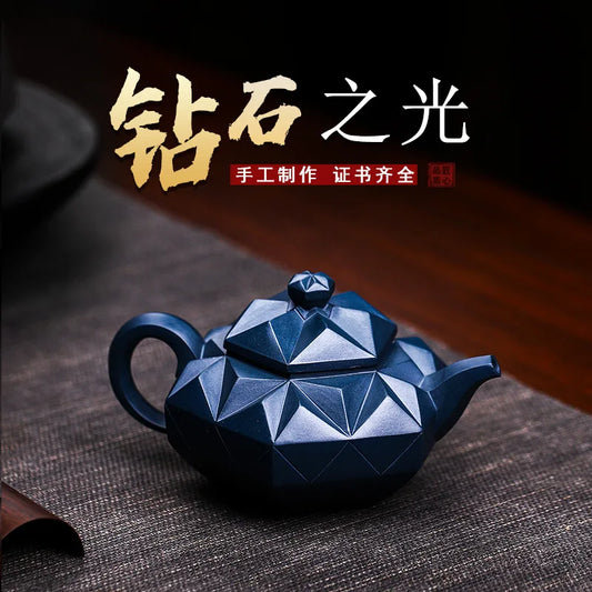 Yixing Handmade Purple Clay Pot Original Ore Purple Blood Sand  Drinking Pu'er Kung Fu Tea Set Chinese Teapot 320m