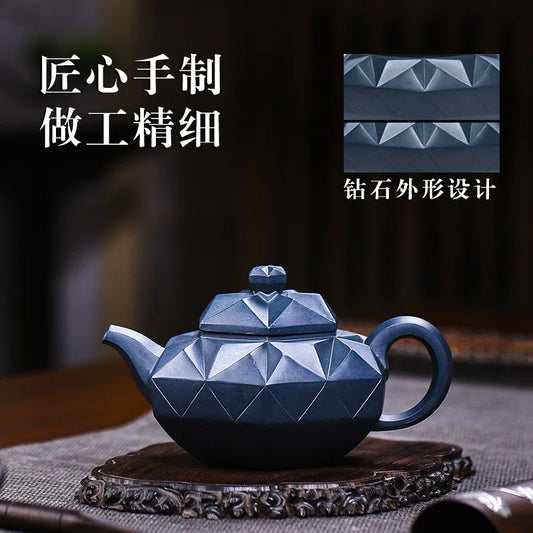 Yixing Handmade Purple Clay Pot Original Ore Purple Blood Sand  Drinking Pu'er Kung Fu Tea Set Chinese Teapot 320m