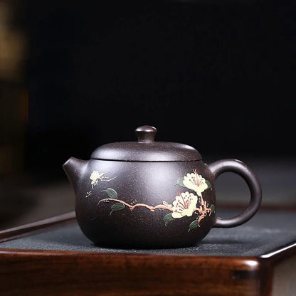 Yixing Handmade Purple Clay Teapot Hand Painted TeaSet Cup Drinking Utensil Kettle Tea Ceremony Gifts