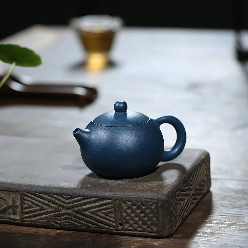Yixing Handmade Purple Clay Teapots 100ml Ball Shaped Infuser Xishi Tea Pot Beauty Kettle Customized Zisha Set Authentic Gift