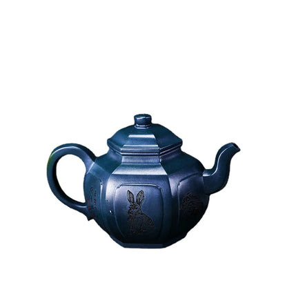 Yixing Handmade Tea Pot Six Parties Shape Purple Clay Teapot Raw Ore Beauty Kettle Chinese Tea Ceremony Customized Gifts 580ml