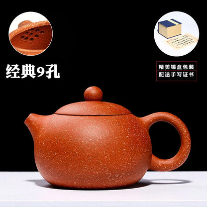 Yixing Handmade Yixing clay teapot Raw Mineral Mud Dragon Blood Sand Tea Pot Kung Fu Tea Set Chinese Tea Pot 225ml