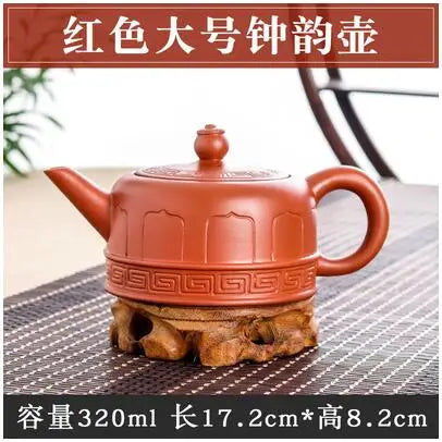 Yixing-Large Capacity Purple Sand Pot, Hand Made, Large Capacity, Chinese Clay Teapot, Tea Cup, Household Ceramic Kettle