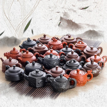 Yixing-Large Capacity Purple Sand Pot, Hand Made, Large Capacity, Chinese Clay Teapot, Tea Cup, Household Ceramic Kettle