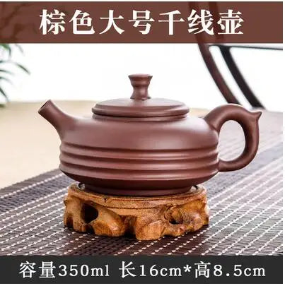 Yixing-Large Capacity Purple Sand Pot, Hand Made, Large Capacity, Chinese Clay Teapot, Tea Cup, Household Ceramic Kettle