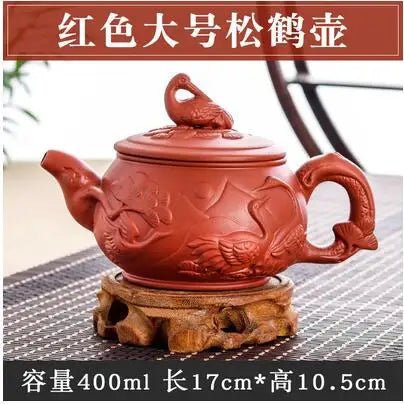 Yixing-Large Capacity Purple Sand Pot, Hand Made, Large Capacity, Chinese Clay Teapot, Tea Cup, Household Ceramic Kettle