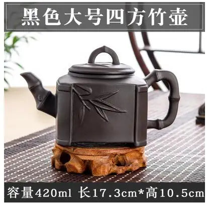 Yixing-Large Capacity Purple Sand Pot, Hand Made, Large Capacity, Chinese Clay Teapot, Tea Cup, Household Ceramic Kettle
