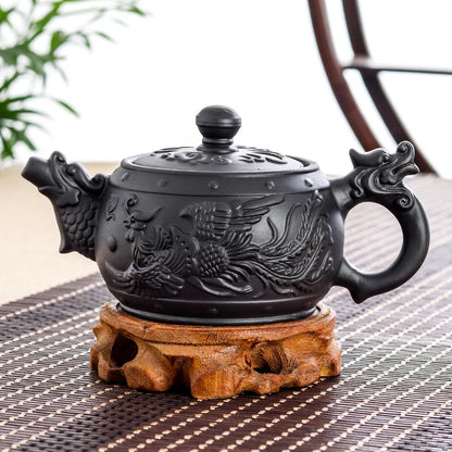 Yixing-Large Capacity Purple Sand Pot, Hand Made, Large Capacity, Chinese Clay Teapot, Tea Cup, Household Ceramic Kettle