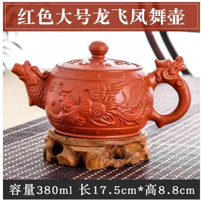 Yixing-Large Capacity Purple Sand Pot, Hand Made, Large Capacity, Chinese Clay Teapot, Tea Cup, Household Ceramic Kettle