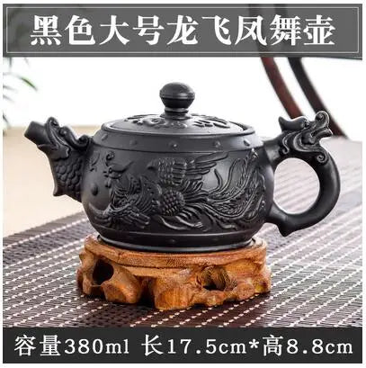 Yixing-Large Capacity Purple Sand Pot, Hand Made, Large Capacity, Chinese Clay Teapot, Tea Cup, Household Ceramic Kettle