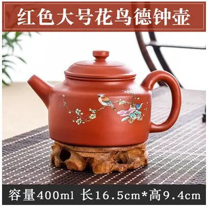 Yixing-Large Capacity Purple Sand Pot, Hand Made, Large Capacity, Chinese Clay Teapot, Tea Cup, Household Ceramic Kettle