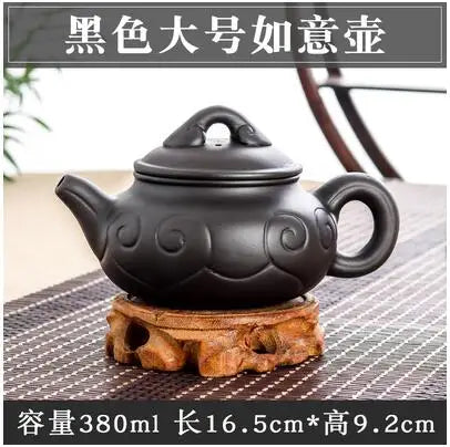 Yixing-Large Capacity Purple Sand Pot, Hand Made, Large Capacity, Chinese Clay Teapot, Tea Cup, Household Ceramic Kettle