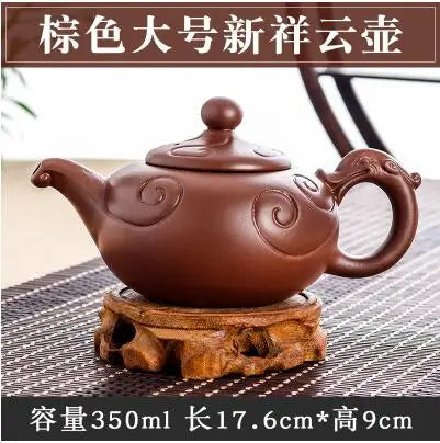Yixing-Large Capacity Purple Sand Pot, Hand Made, Large Capacity, Chinese Clay Teapot, Tea Cup, Household Ceramic Kettle