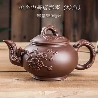 Yixing-Large Capacity Purple Sand Pot, Hand Made, Large Capacity, Chinese Clay Teapot, Tea Cup, Household Ceramic Kettle