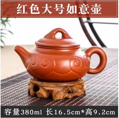 Yixing-Large Capacity Purple Sand Pot, Hand Made, Large Capacity, Chinese Clay Teapot, Tea Cup, Household Ceramic Kettle