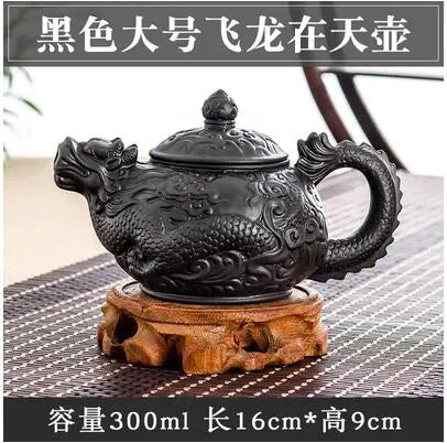 Yixing-Large Capacity Purple Sand Pot, Hand Made, Large Capacity, Chinese Clay Teapot, Tea Cup, Household Ceramic Kettle