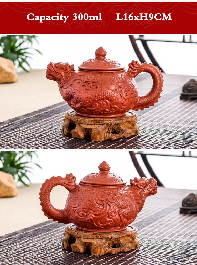 Yixing-Large Capacity Purple Sand Pot, Hand Made, Large Capacity, Chinese Clay Teapot, Tea Cup, Household Ceramic Kettle
