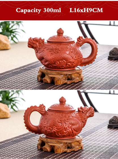Yixing-Large Capacity Purple Sand Pot, Hand Made, Large Capacity, Chinese Clay Teapot, Tea Cup, Household Ceramic Kettle
