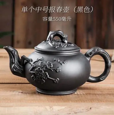 Yixing-Large Capacity Purple Sand Pot, Hand Made, Large Capacity, Chinese Clay Teapot, Tea Cup, Household Ceramic Kettle