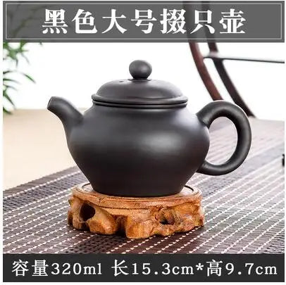 Yixing-Large Capacity Purple Sand Pot, Hand Made, Large Capacity, Chinese Clay Teapot, Tea Cup, Household Ceramic Kettle