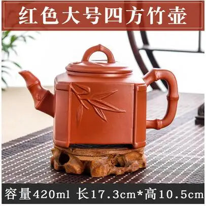 Yixing-Large Capacity Purple Sand Pot, Hand Made, Large Capacity, Chinese Clay Teapot, Tea Cup, Household Ceramic Kettle