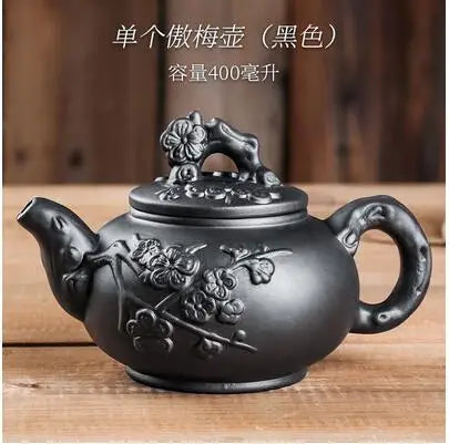 Yixing-Large Purple Clay Pot, Kungfu Teapot, Household Handmade Filter, Red Clay Pot, Tea Set