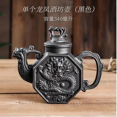 Yixing-Large Purple Clay Pot, Kungfu Teapot, Household Handmade Filter, Red Clay Pot, Tea Set