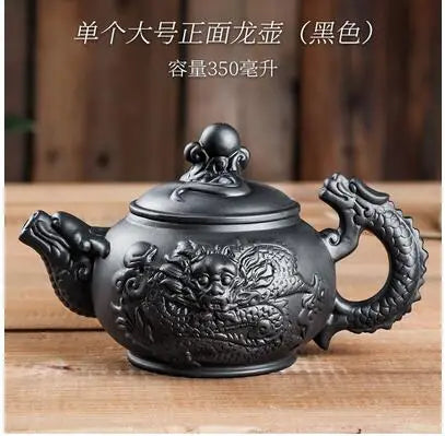 Yixing-Large Purple Clay Pot, Kungfu Teapot, Household Handmade Filter, Red Clay Pot, Tea Set