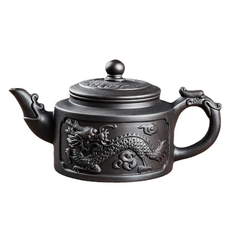 Yixing Large Purple Clay Pot Large Capacity Kungfu Teapot Household Handmade Filter Red Clay Pot Teacup Tea Set Teapots Samovar