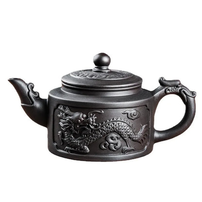 Yixing Large Purple Clay Pot Large Capacity Kungfu Teapot Household Handmade Filter Red Clay Pot Teacup Tea Set Teapots Samovar
