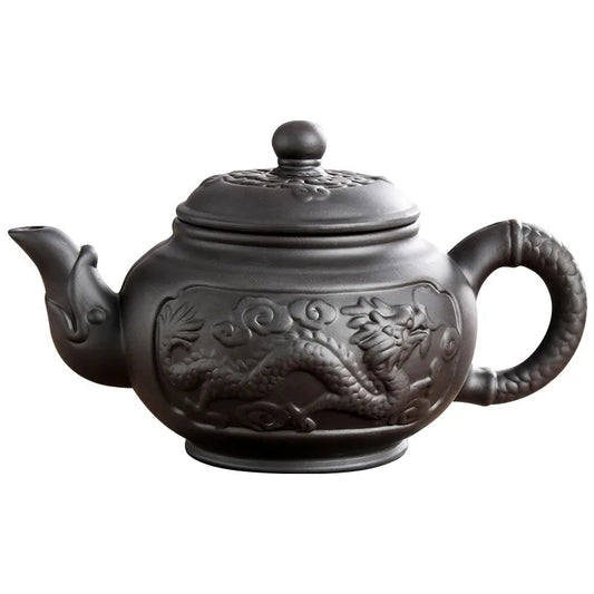 Yixing Large Purple Clay Pot Large Capacity Kungfu Teapot Household Handmade Filter Red Clay Pot Teacup Tea Set 400ML