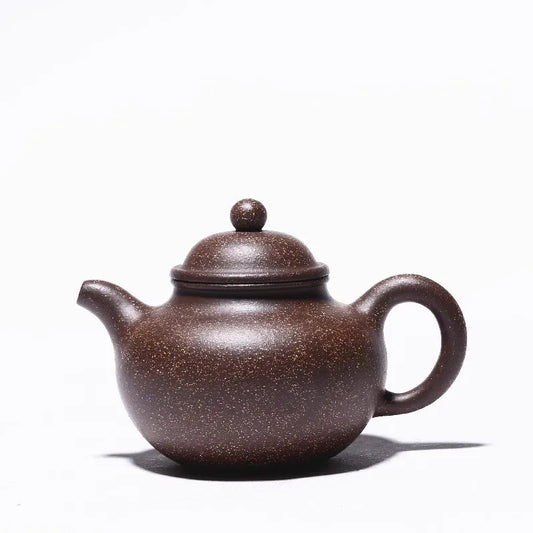 Yixing Original Mine Black Pearl Mud Teapot Pure Handmade Home Ball Hole Bao Zun Zisha Pot Kung Fu Black Tea Jin Jun Mei Teaware