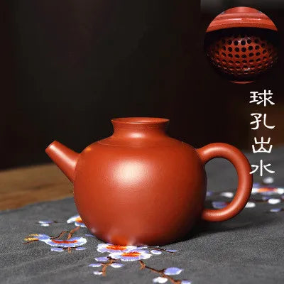 Yixing Original Mine Genuine Hand-made Zisha Teapot Ball Hole Zhu Mu Dahongpao Kung Fu Black Tea Pot Teaware Free Shipping