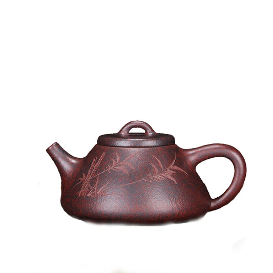 Yixing-Original Ore Purple Clay Tea Set, Wood Burning, Ziye Stone Scoop, Teapot,Drinkware,Zisha Pot, Green Tea,Dark Tea