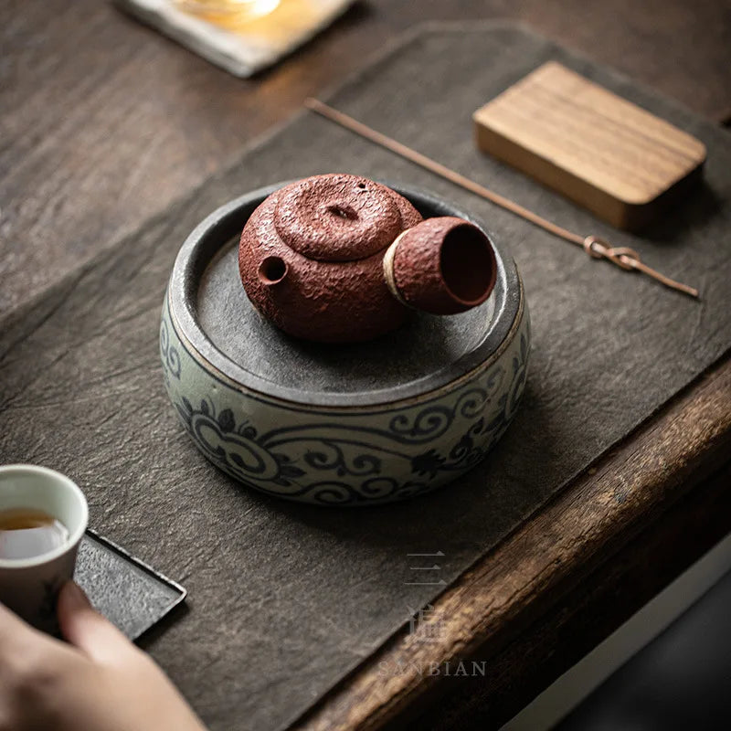 Yixing Original Yixing Clay Teapot Pure Handmade Teapot Pear Skin Cinnabar Sand Little Xi Shi110cc