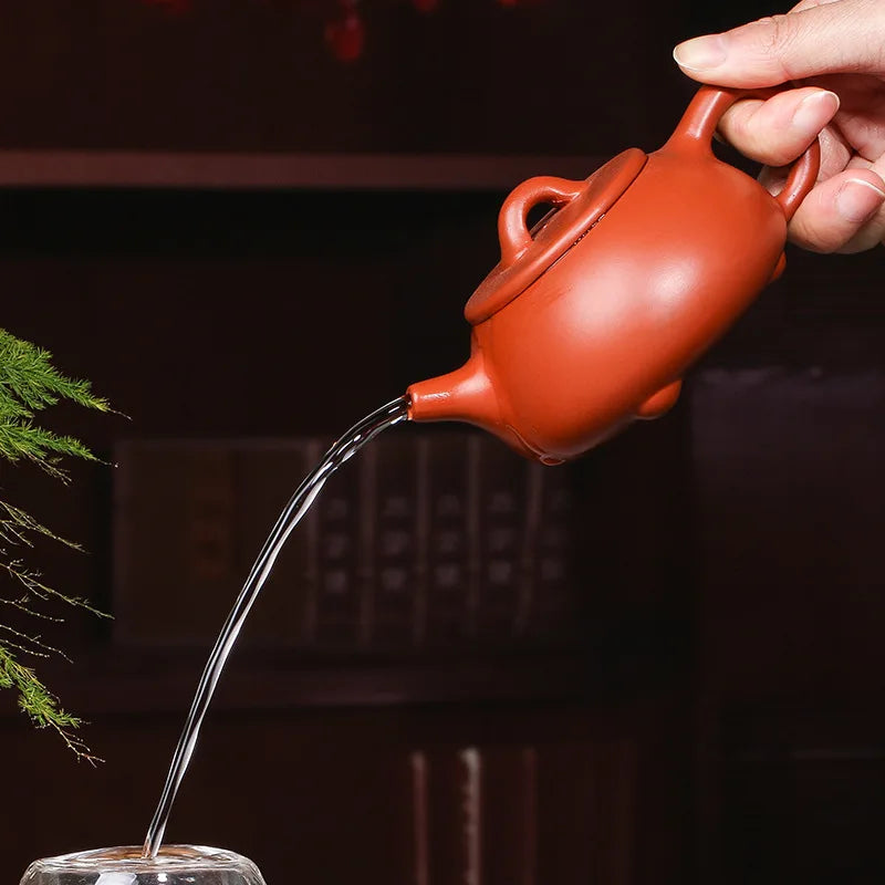 Yixing Purple Clay Boutique Teapot Chinese Classic Master Handmade Kung Fu Ore beauty kettle Zisha Tea Ceremony Set 200cc