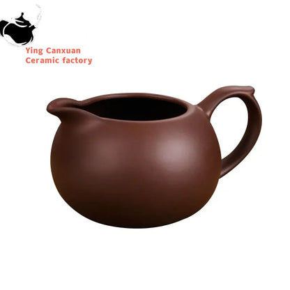 Yixing Purple Clay Fair Cup Cha Hai Master Teacup Handmade Tea set Accessories Household Drinkware Large capacity 340ml
