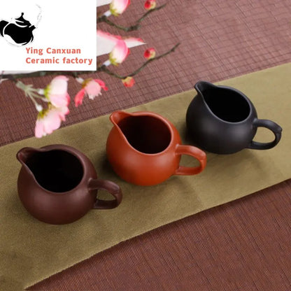 Yixing Purple Clay Fair Cup Cha Hai Master Teacup Handmade Tea set Accessories Household Drinkware Large capacity 340ml
