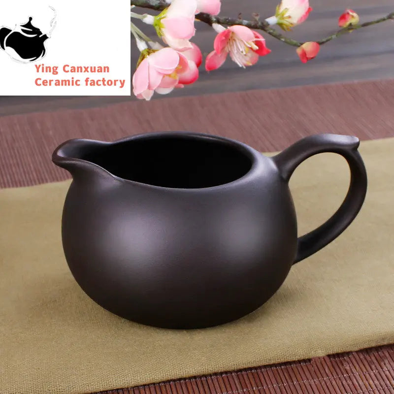 Yixing Purple Clay Fair Cup Cha Hai Master Teacup Handmade Tea set Accessories Household Drinkware Large capacity 340ml