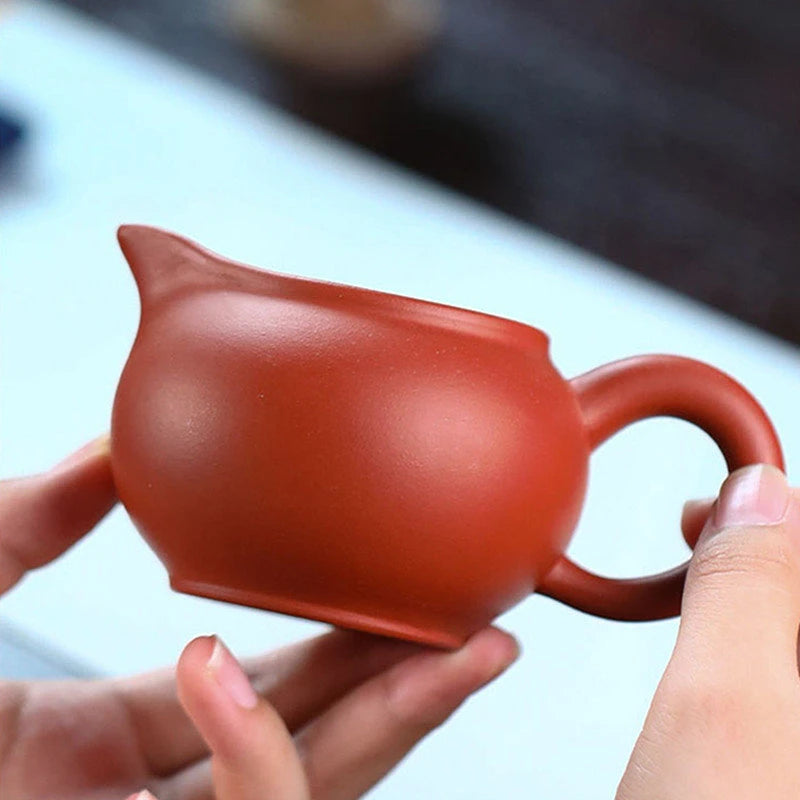 Yixing Purple Clay Fair Cup Tea Set Accessories Raw Ore Five-color Tea Separator Handmade Anti-hot Teacup Chinese Tea Infuser