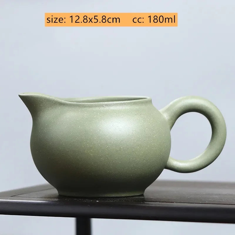 Yixing Purple Clay Fair Cup Tea Set Accessories Raw Ore Five-color Tea Separator Handmade Anti-hot Teacup Chinese Tea Infuser